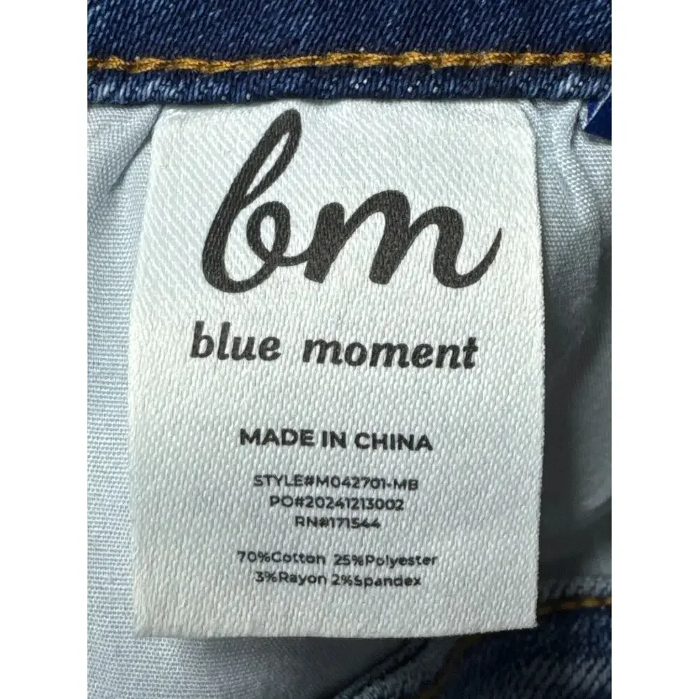 NWT Blue Moment Women's‎ Camila High Waisted Wide Leg Baggy Jeans - 27 (26x28)